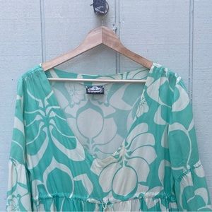 Manuheali’i Light Blue & Ivory Dress